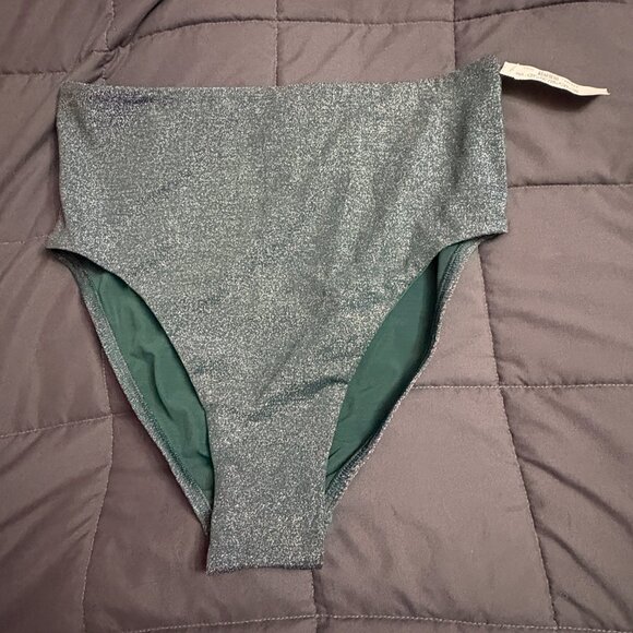 Lands' End Shine High Waisted Bikini Bottom - Size: 10 Long - NWT - Picture 6 of 13